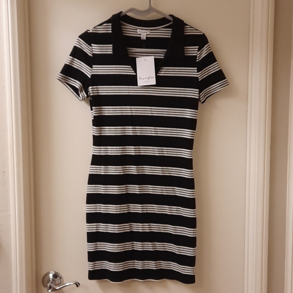 NWT, Love, Fire Ribbed T-Shirt Dress - Picture 4 of 11